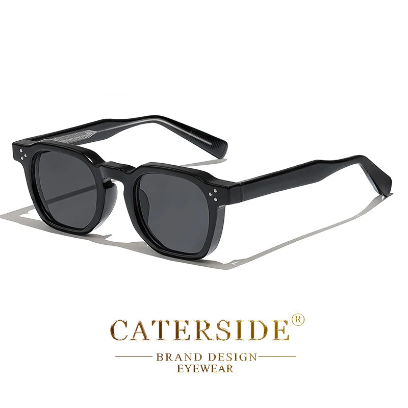 CATERSIDE Fashion Men Sunglasses Small Frame Square Personalized Design Sun Glasses Women Travel Party Business Festival Gift