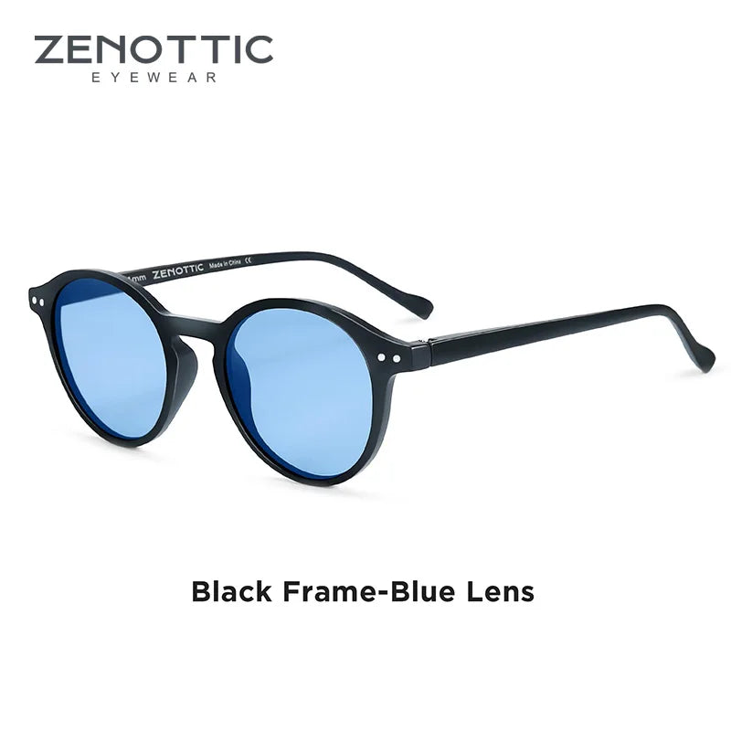 ZENOTTIC (S Size) Retro Circular Polarized Sunglasses 2024 2025 Men Women Vintage Small Round Sun Glasses UV400 Goggles Shades